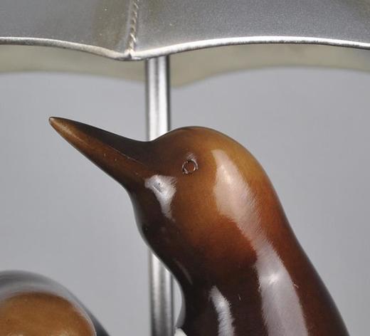 【家居摆件】。创意欧式家居摆件树脂工艺品企鹅打伞 商品图2