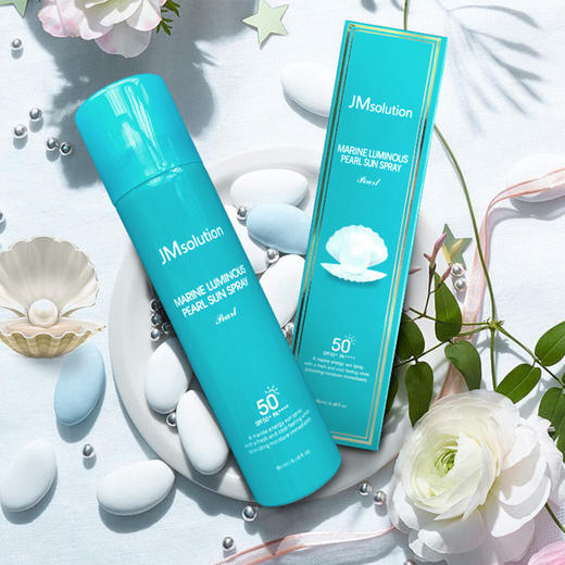 韩国JM海洋珍珠美白防晒喷雾锁水保湿任性晒180ml 商品图0