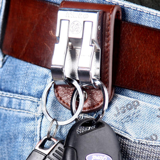 牧宝真皮精品商务腰挂钥匙扣 ZX08 商品图5