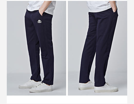 【服饰鞋包】kappa卡帕运动裤男长裤 直筒针织长裤男士卫裤背靠背裤子新品 商品图8