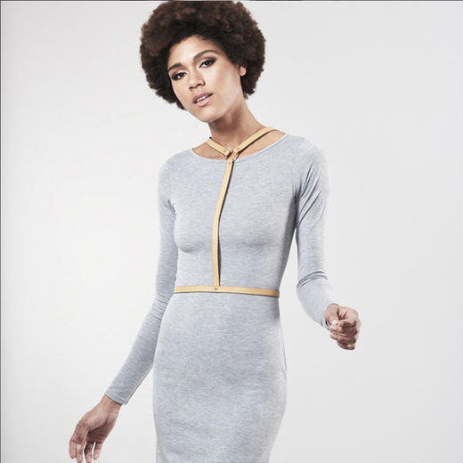 西班牙MAZE Y型束身绑带50度灰 情趣tiao情捆绑时尚配饰 商品图5