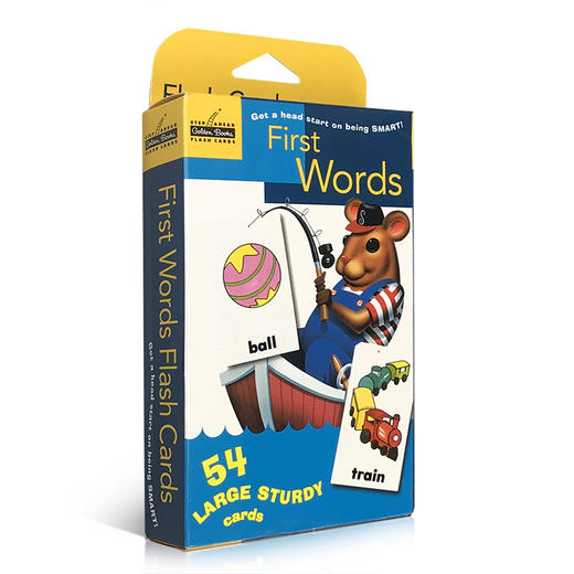 英文原版 First Words 54张单词字卡盒装 兰登出品 单词认知卡片 商品图0
