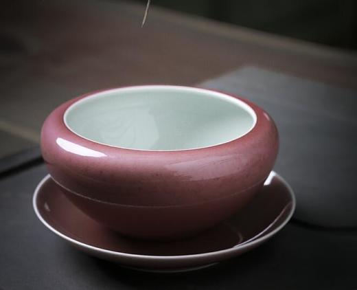 「茶器」豇豆红文心水洗 商品图0