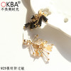 OKBA60077时尚气质星星玻璃珠流苏耳钉耳饰 商品缩略图0