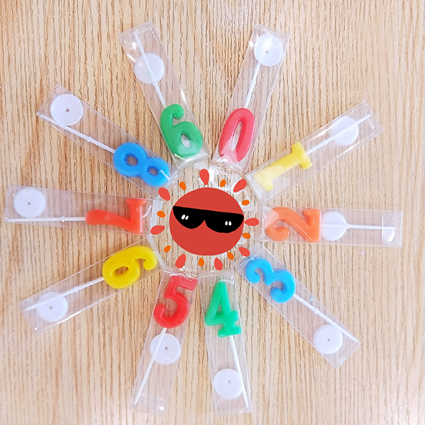 创意数字生日蜡烛