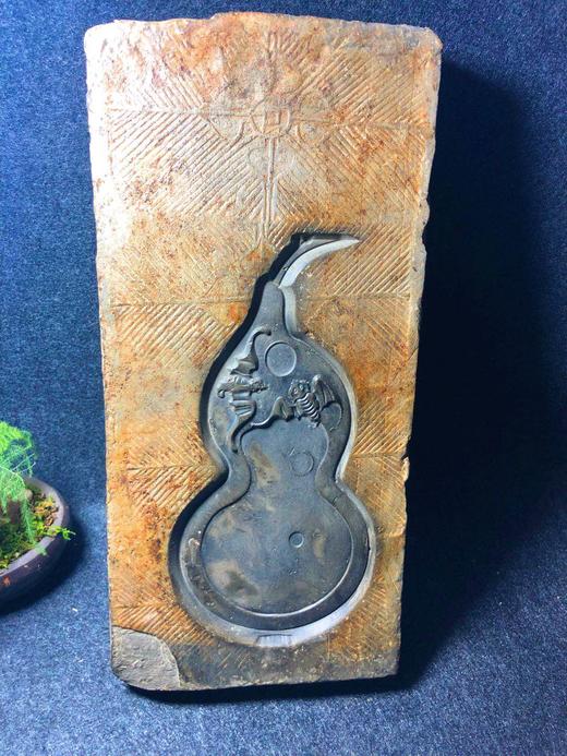 《金钱纹古砖刻蝙蝠茶台》 商品图2