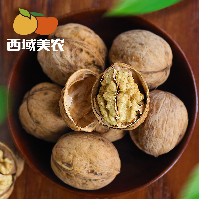 西域美农 新疆纸皮核桃3斤箱装 皮薄易剥 出仁率高。