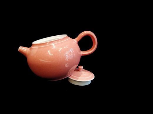 景德镇全手工粉色陶瓷单壶 商品图1