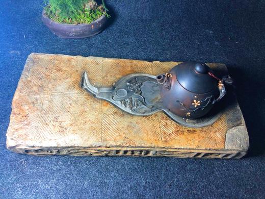 《金钱纹古砖刻蝙蝠茶台》 商品图1