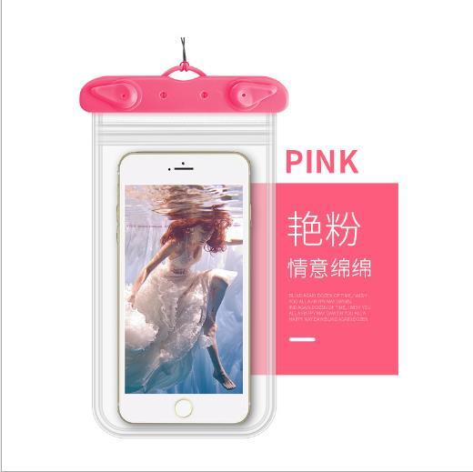 【运动装备】潜水手机袋pvc密封透明手机防水套智能触屏游泳手机防水袋 商品图2