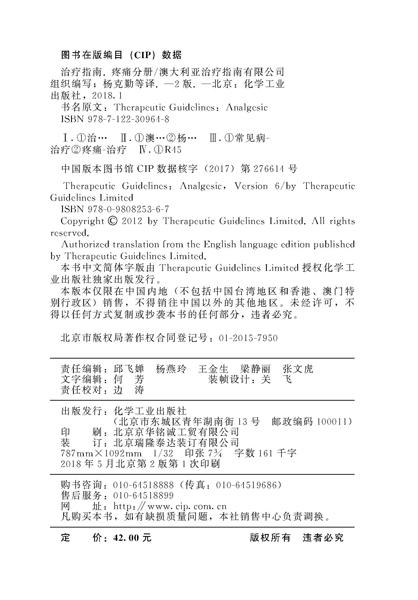 治疗指南：疼痛分册（原著第6版） 商品图2