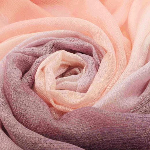 heyin山羊绒 桑蚕丝 ，精纺水溶过渡色丝绒披肩 HFW1504001-02K 商品图2