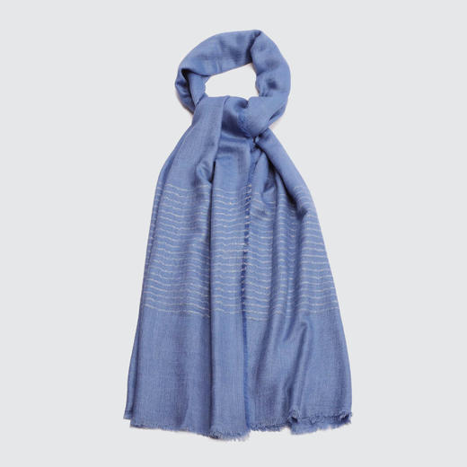 heyin 山羊绒 桑蚕丝 ，珠片精纺丝绒披肩 HFW1504001-03L 商品图0