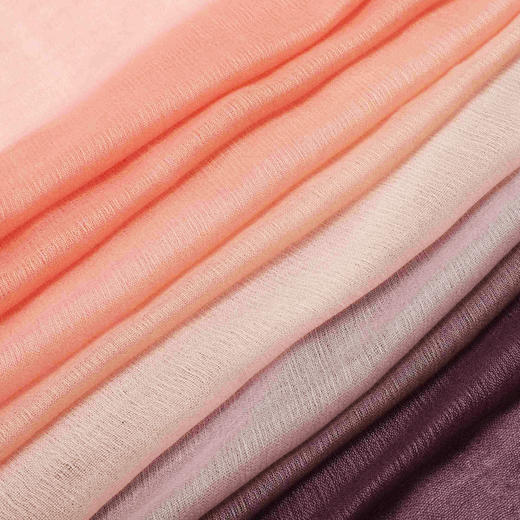 heyin山羊绒 桑蚕丝 ，精纺水溶过渡色丝绒披肩 HFW1504001-02K 商品图3