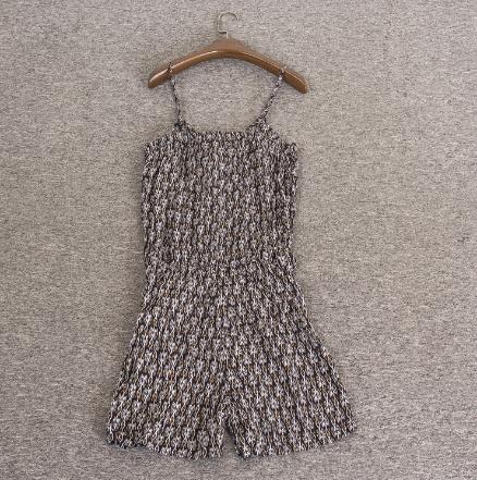 【服饰】单人棉可调节肩带松紧腰飘带连体短裤 商品图3