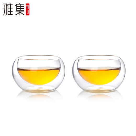 雅集小资花草茶杯子 咖啡杯 耐热玻璃品茶杯品茗杯 功夫茶具配件 商品图2