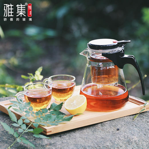 雅集茶塔飘逸杯耐热玻璃花茶壶全过滤泡茶壶茶具加热保温恒温 商品图1