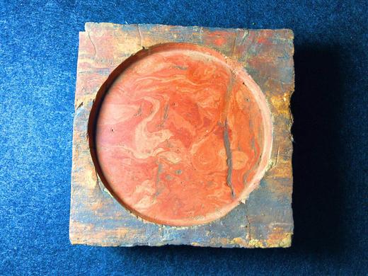 【金石雅趣】咸和六年古砖绞胎纹砚台 商品图0