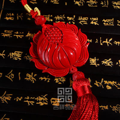 吉祥天地  红莲花汽车吉祥物    送礼佳品 商品图0