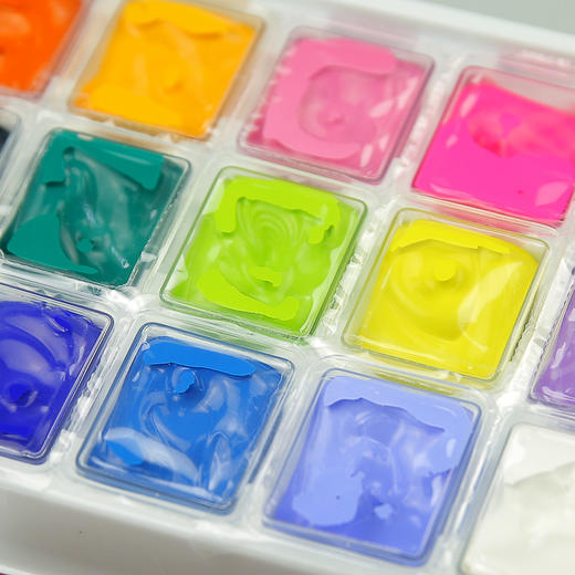 24色果冻丙粉颜料水粉丙烯二合一