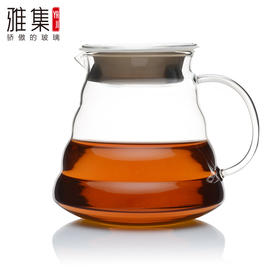 雅集玻璃壶茶壶热牛奶壶咖啡壶耐热玻璃冷水壶耐热玻璃茶具700ml