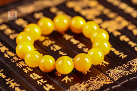 吉祥天地   天然蜜蜡手串