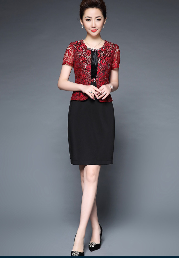 nhjs0001大码蕾丝连衣裙