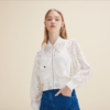【服饰】MJ钩花镂空蕾丝棒球服夹克外套女短款 商品缩略图0