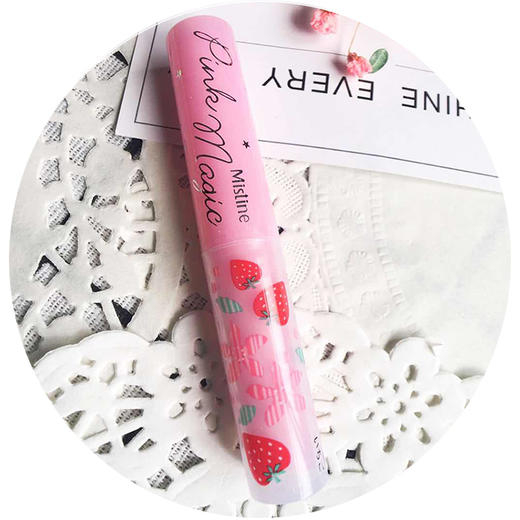 【唇膏】。小草莓变色唇膏mistine滋润补水粉红持久会保湿草莓口红 商品图2
