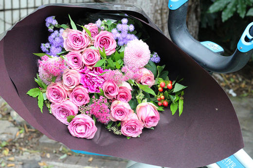 同城配送 ——【紫玫花束】