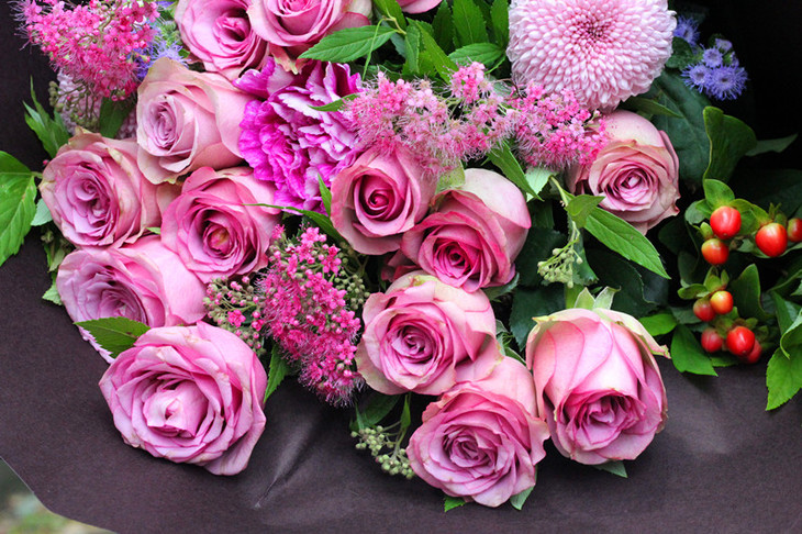 同城配送 ——【紫玫花束】