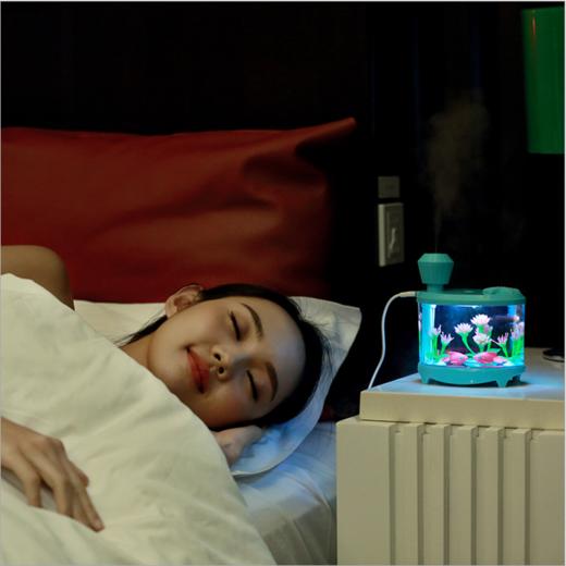 【家用电器】家用鱼缸灯加湿器 迷你USB夜灯空气净化器 商品图2