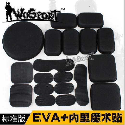 【户外运动】WoSporT户外野战头盔装备标准版配件套装EVA垫内里魔术贴 商品图0