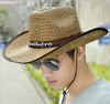 【户外运动】草帽子男士遮阳帽夏天防晒帽户外太阳帽大沿钓鱼帽大号沙滩帽 商品缩略图1