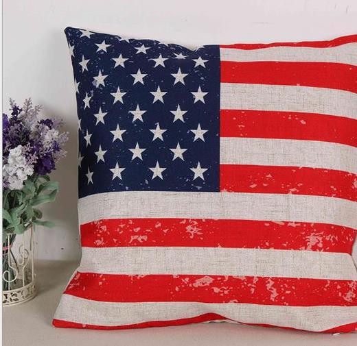 【家居软饰】*英伦风米字旗沙发靠枕家居汽车情侣布艺 棉麻抱枕数码印花布艺 商品图1