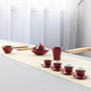 婚庆茶具套装结婚红色敬茶杯陶瓷茶壶整套礼品泡茶器色釉 商品缩略图0