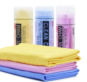 带桶宠物大号仿鹿皮吸水毛巾 狗狗吸水毛巾 宠物用品