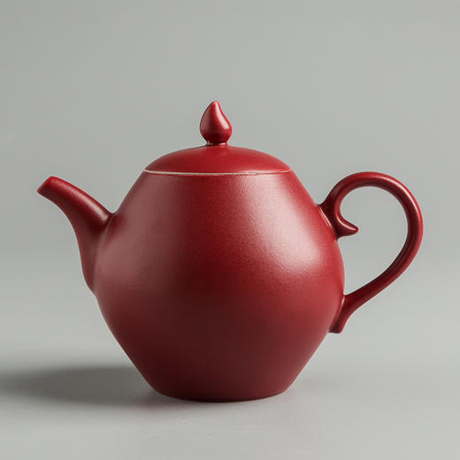婚庆茶具套装结婚红色敬茶杯陶瓷茶壶整套礼品泡茶器色釉 商品图1