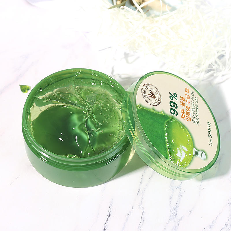韩国thesaem得鲜芦荟胶99%保湿补水 清爽嫩白抗痘印300ml 睡眠面膜