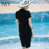IWY/黑色短袖西装半裙套装CS411 商品缩略图1
