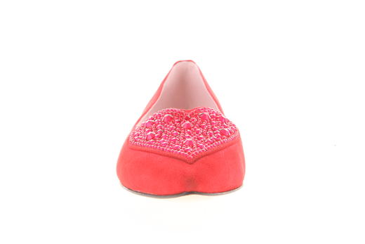 sheme 婚鞋系列 女士桃心 水晶 平跟 单鞋 商品图2