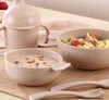 【居家日用】小麦秸秆儿童可爱餐具套装双耳米饭碗叉勺杯子 商品缩略图2