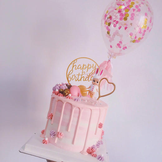 【告白气球2】鲜果奶油造型蛋糕水果夹心蛋糕6英寸加高款