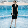 IWY/黑色短袖西装半裙套装CS411 商品缩略图4