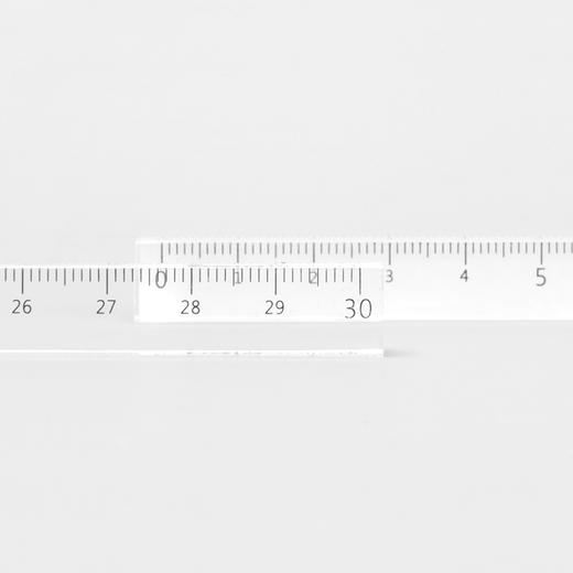透明亚克力尺子15/20/30CM设计师绘图加厚刻度学生文具直尺 商品图5