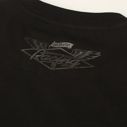 【19.9元1件】自由基地机车oversize大码宽松短袖T恤翅膀印花BF系列潮流体恤 商品图3