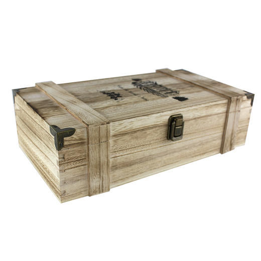 红酒木礼盒双支装 实木葡萄酒礼盒 复古2瓶装红酒木盒 商品图1