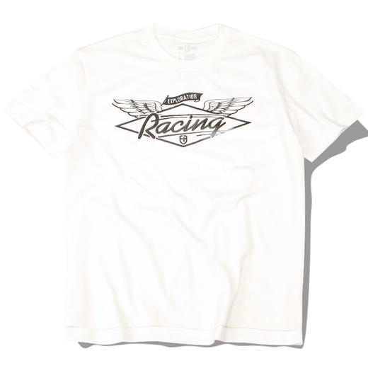 【19.9元1件】自由基地机车oversize大码宽松短袖T恤翅膀印花BF系列潮流体恤 商品图0