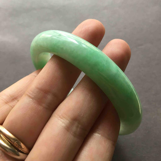糯种阳绿翡翠手镯58 商品图6