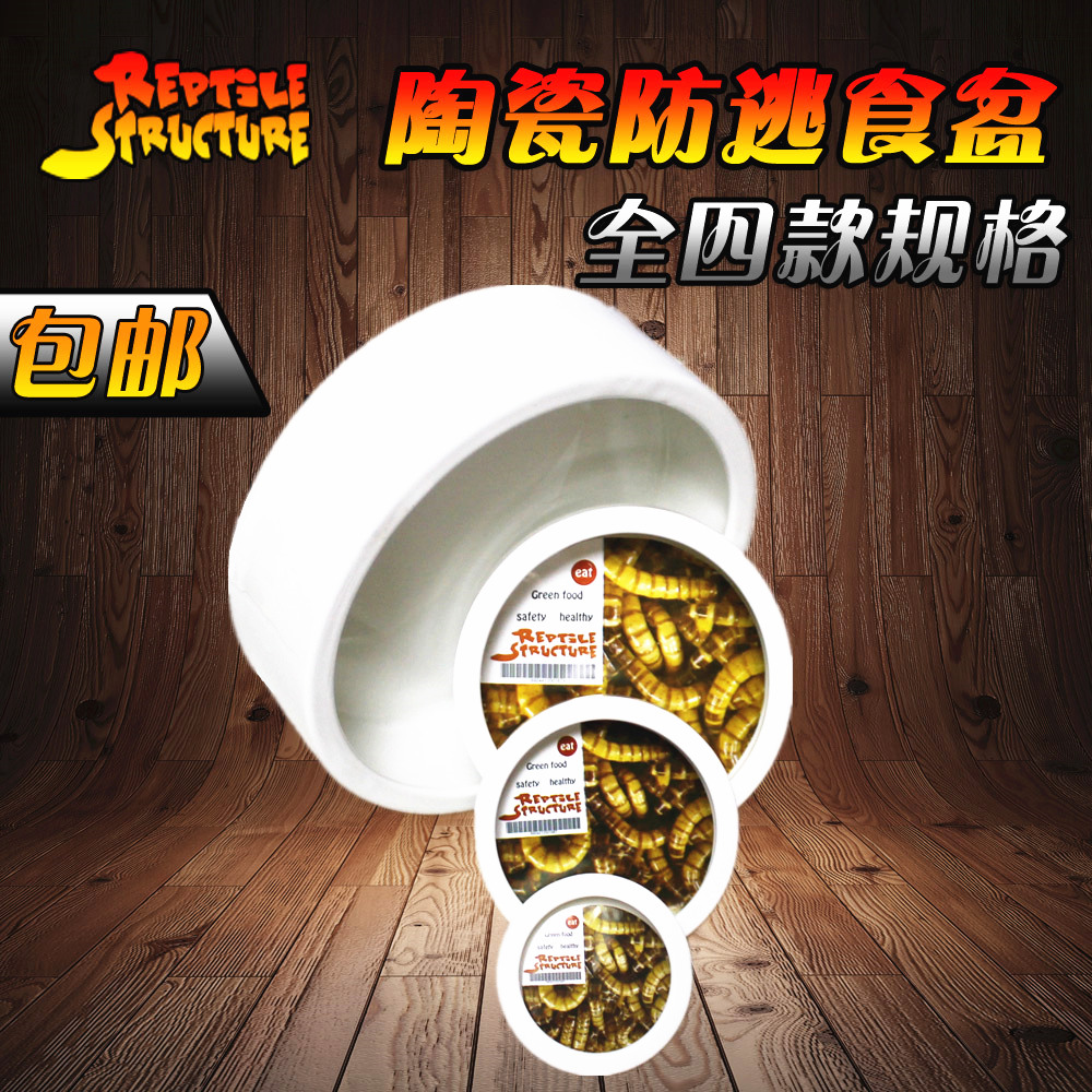 Reptile Structure-爬结构 防逃食盆日本爬虫守宫蜥蜴蜘蛛活体饲料大麦面包防逃逸泡水盆包邮-分销